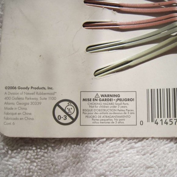 6 Goody Open Design Betsy Metal Bobby Slides Hair Pins Pink White Gray 2006 2015 - Picture 7 of 11